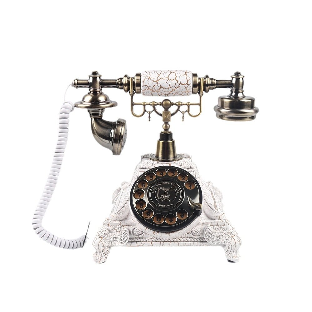 Hot Sell New European Retro Telephone Fashion Vintage Guestbook Corded Telephones  Set