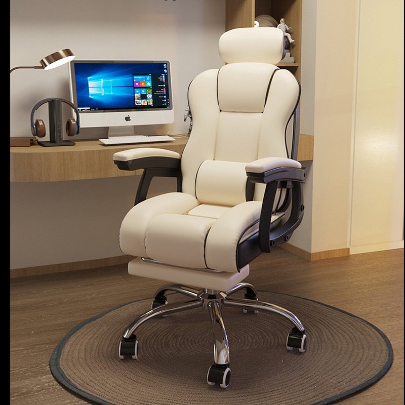Yazhi Comfortable White Director Large Electric Technology Relaxing Executive High Office Chair Elegant Massage Heating